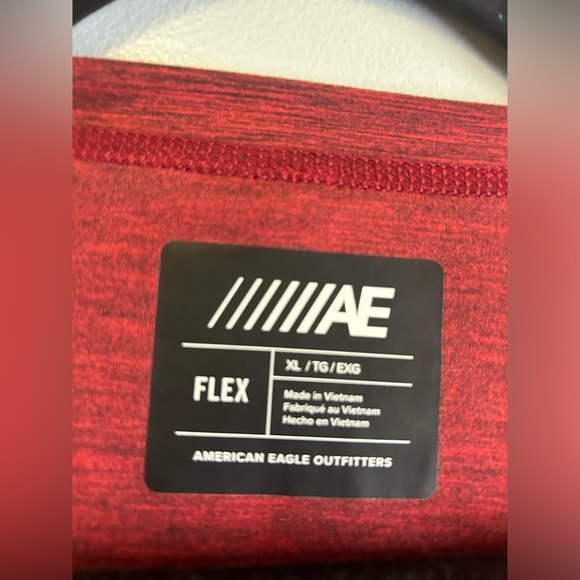 American Eagle Flex Mens Red Long Sleeve Shirt Size XL - Picture 3 of 3